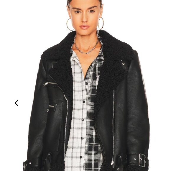 Steve Madden Women's Quinn Faux Leather Lined Moto Jacket Small NWOT - Picture 7 of 8